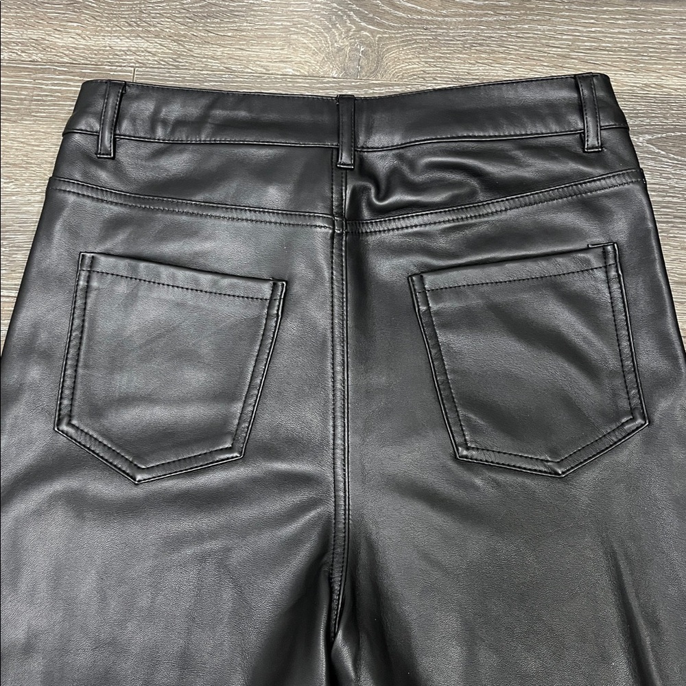 Shinestar Black Faux Leather Skinny Pants size small - Picture 6 of 6
